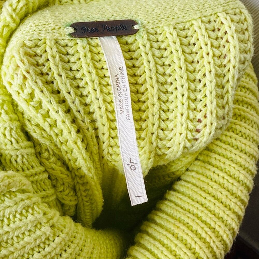 Free People Key Lime Layer Cake Peplum Sweater - Picture 4 of 7